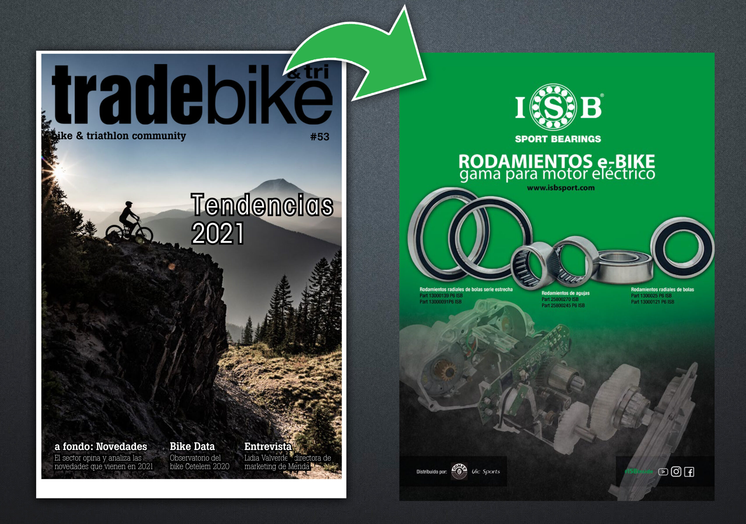 Rodamientos ISB Sport en revista tradebike 52