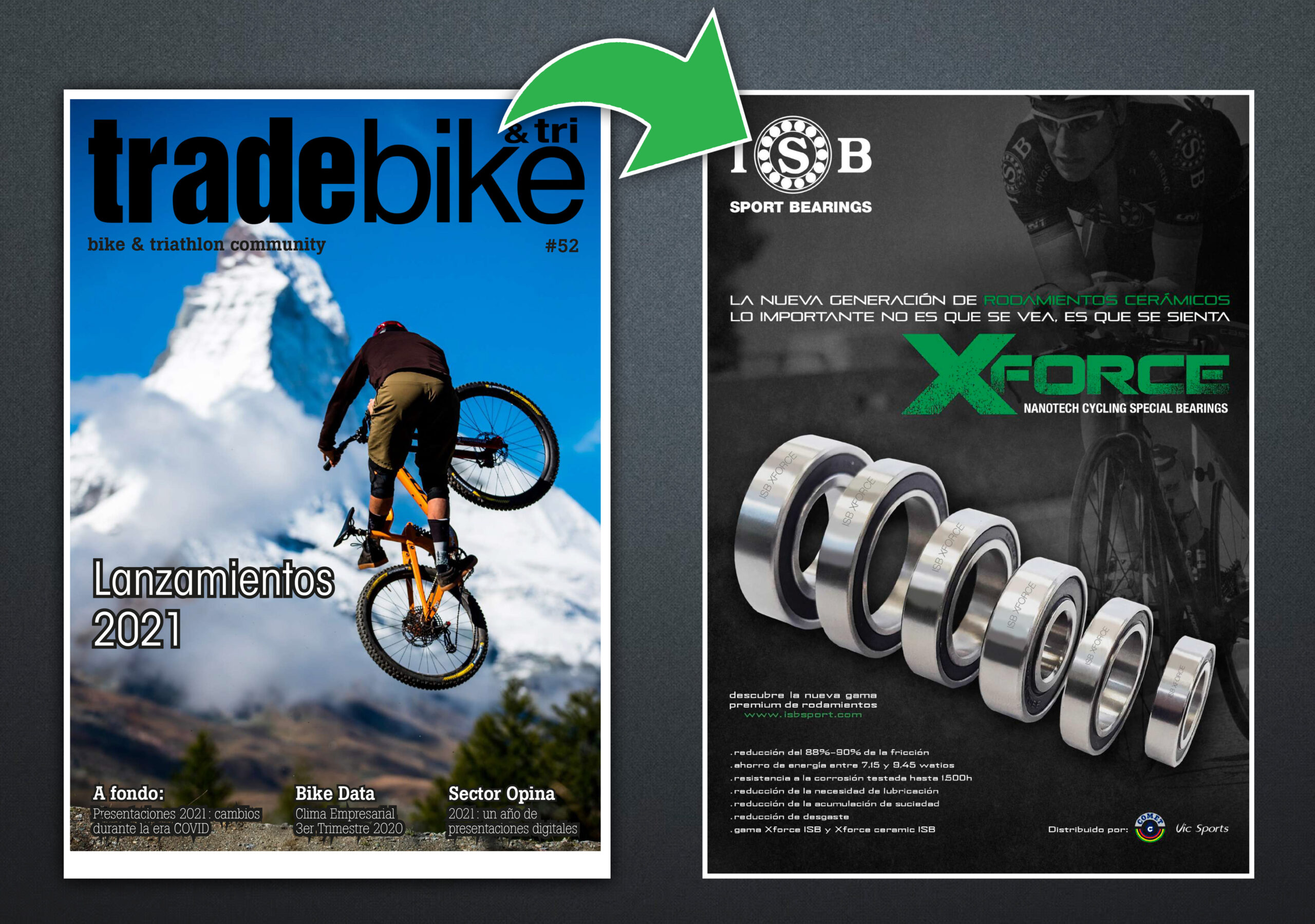 Rodamientos ISB Sport en revista Tradebike - octubre 2020