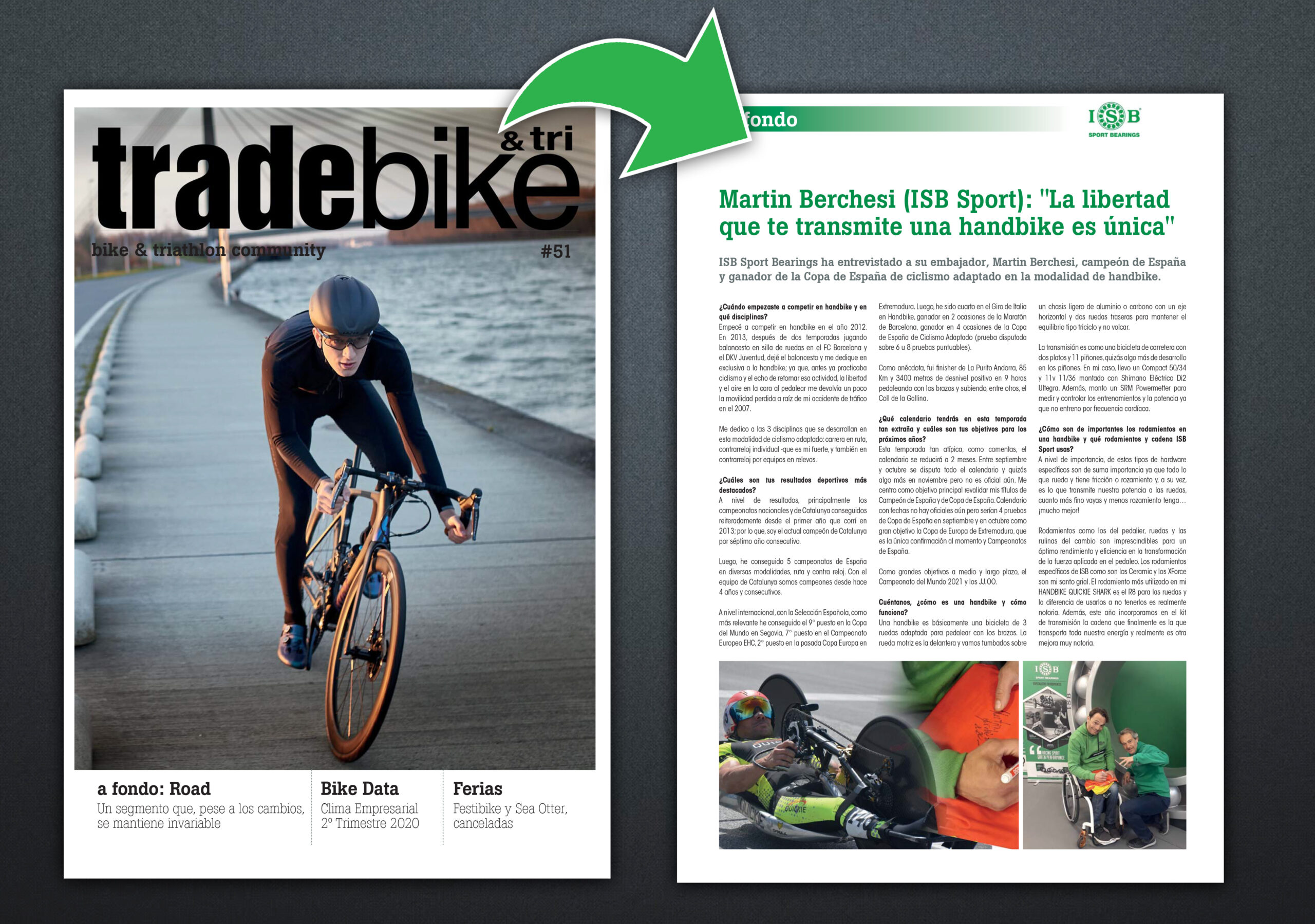 Rodamientos ISB Sport en revista Tradebike 51