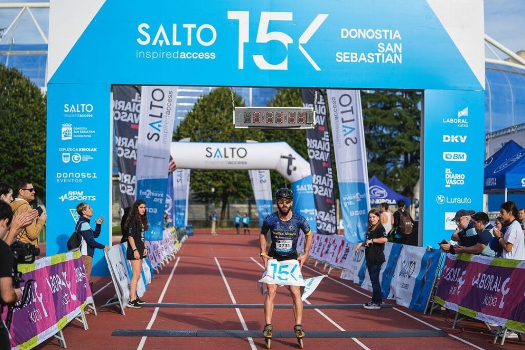 Patxi Peula podium 15k donostia
